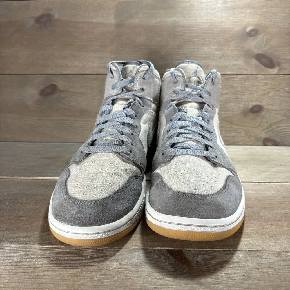 jordan 1 mid mens size 11.5 shoes blue beige athletic basketball sneakers